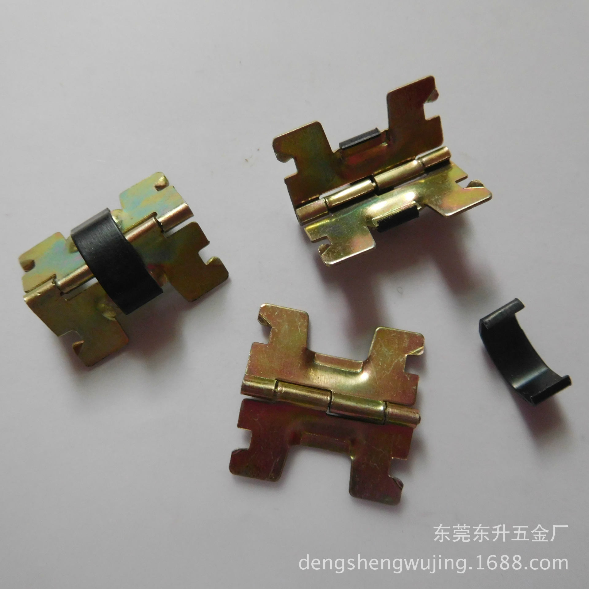 优质礼盒五金配件 木盒铰链  首饰盒弹性合页 手表盒绒布铁片C圈