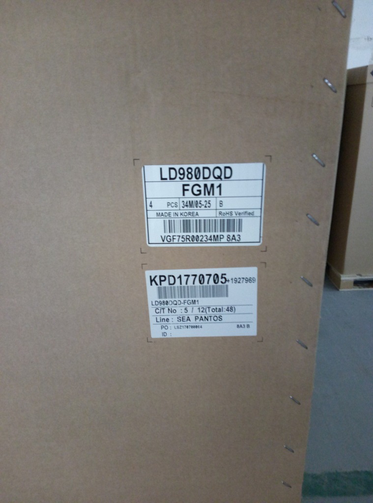 LG原装LD980DQD-FGM1  98寸 3840X2160 500NIT 120HZ全视角液晶屏