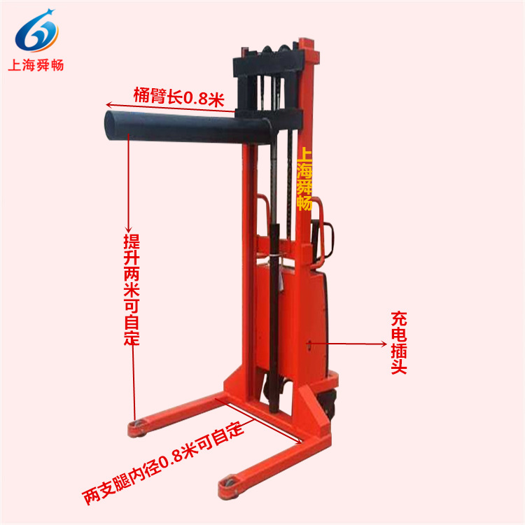 圆滚纱轴型电瓶电动堆高车堆高机液压升降叉车堆垛车电动叉车