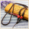 Golden pendant suitable for men and women for beloved, woven necklace cord, strap