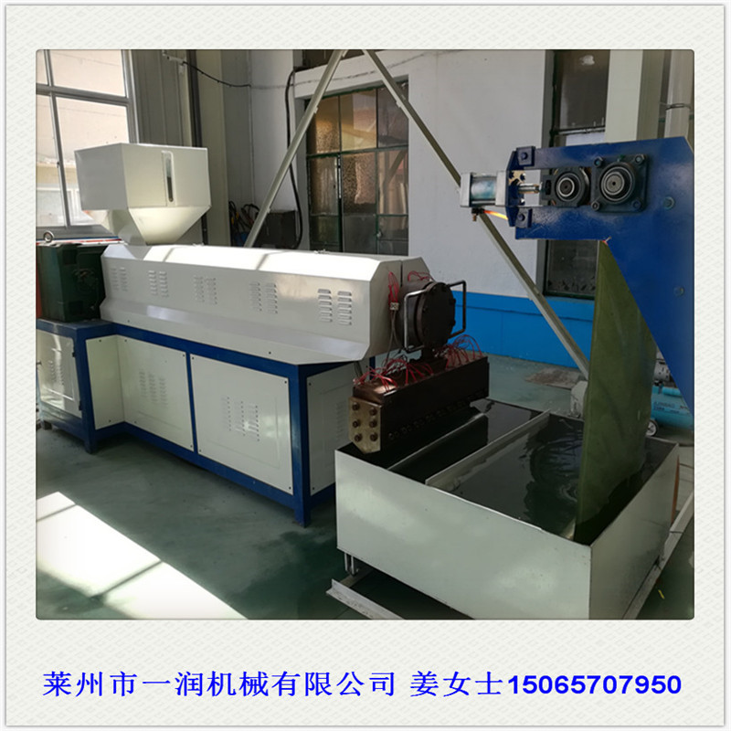 一润牌水冷式PP塑料裂膜带拉丝机组 尼龙草丙胚子捆扎绳拔丝设备
