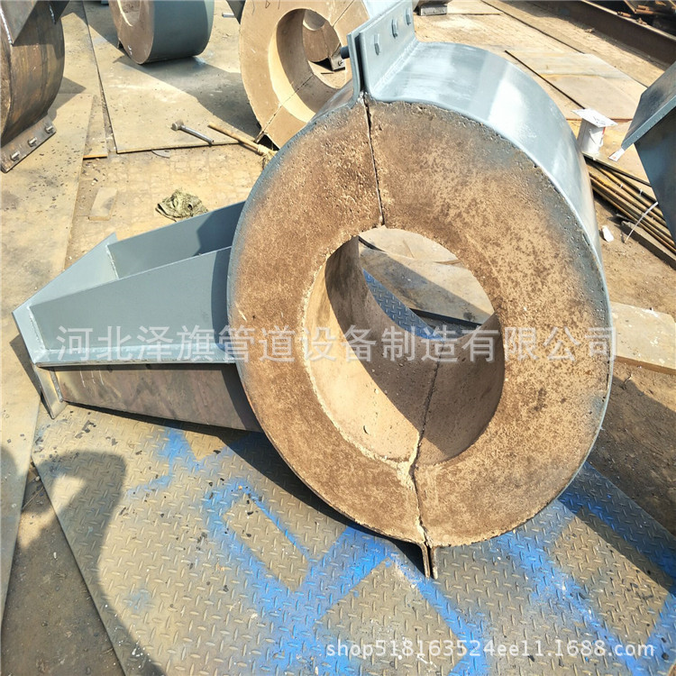 导向滑动隔热管托 耐高温蛭石隔热管托支座 镁钢管托