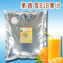 莱茵雪现货bib果汁5kg饮料浓浆现调果汁机盒中袋果汁商用厂家批发