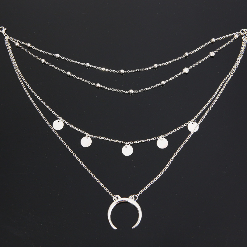 Choker Round Pendant Necklace