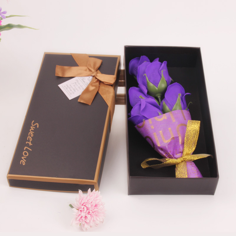 巧克力盒花束紫