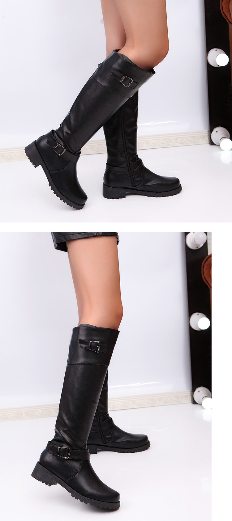 Bottes femme en PU artificiel - Ref 3355428 Image 57