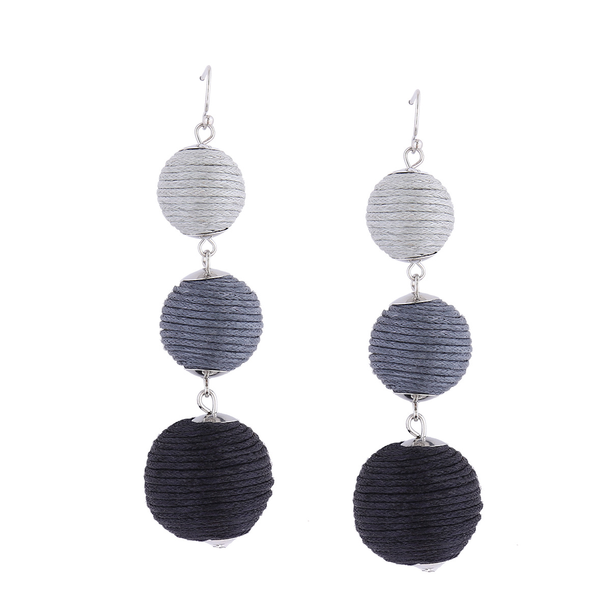 Simple alloy manual earring (brown)NHNMD3815-brown