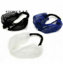 日本梨花日系欧美韩国优雅个性气质知性名媛百搭网纱松紧发带头带