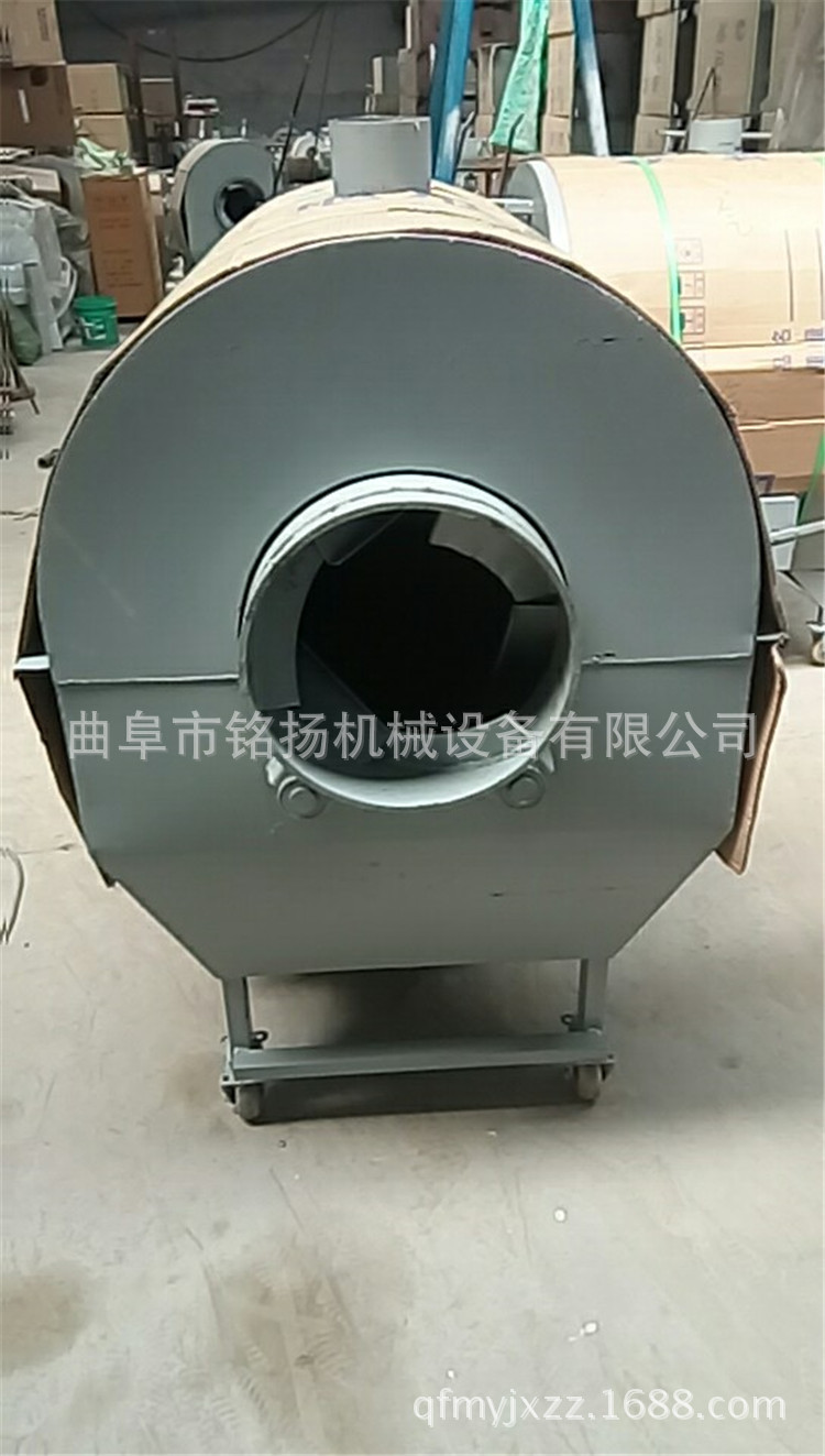 连续式滚筒炒锅池州封闭式滚筒花生瓜子炒货机