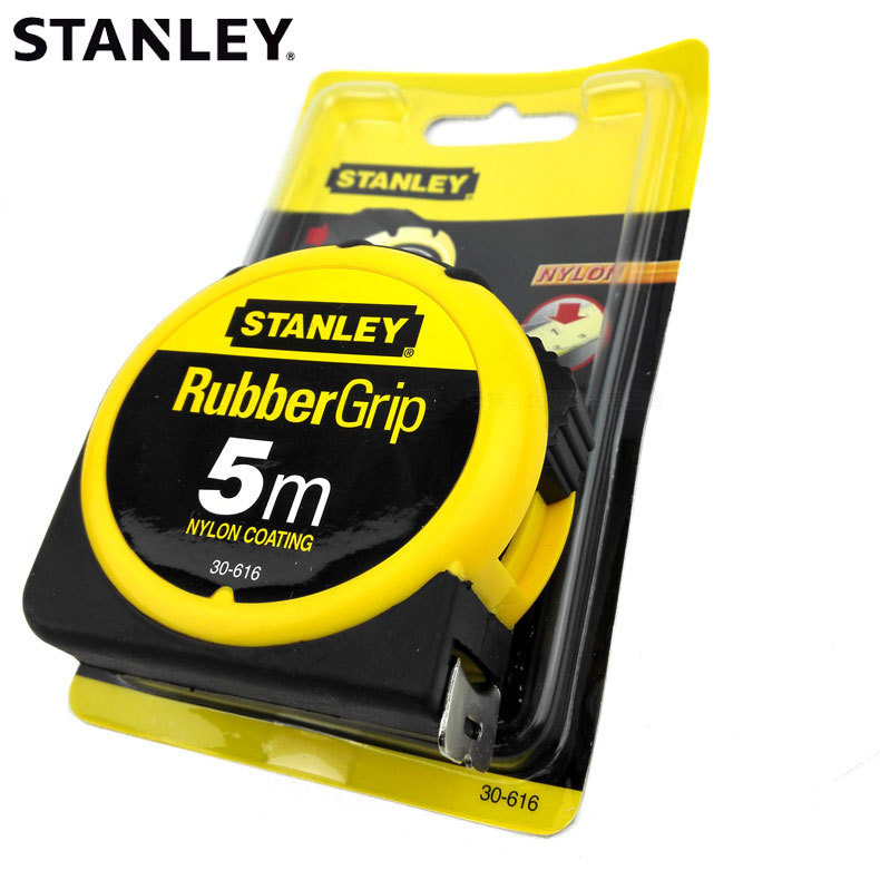 史丹利橡塑公制钢卷尺5米木工米尺装修测量拉尺耐磨抗摔30-616-23