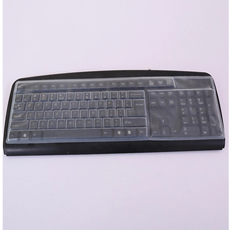 Wholesale desktop keyboard protective film, dust-proof silicone, comfortable to the touch, transparent with key keyboard film details Picture