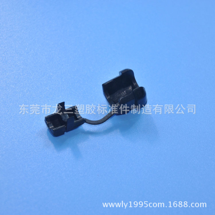 东莞龙三塑胶配件厂供应5P-4电源线卡扣 黑色 白色现货供应