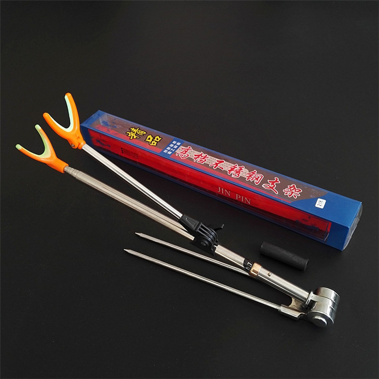 鱼竿支架不锈钢钓鱼支架炮台 鱼竿竿架炮台支架 渔具垂钓用品批发