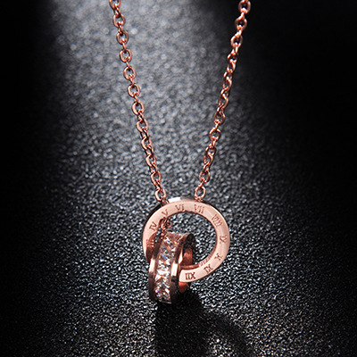 Золотое ожерелье, розовое золото