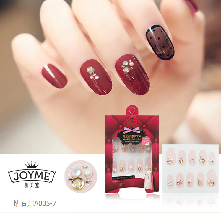 Diamond nail stickers, super shiny Japanese design, diamond stickers, self-adhesive nail drill, in stock, wholesale and customization detail image 1