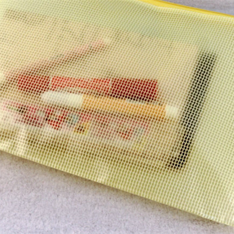 Venta al por mayor A4 bolsa de cremallera de malla transparente bolsa de cremallera A5 bolsa de archivo A3B4B5 bolsa de almacenamiento caja de lápiz promoción