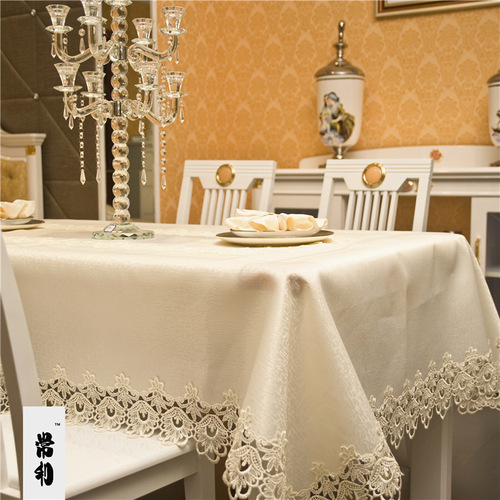 Amazon New Home Lace Fabric Tablecloth TV Stand Coffee Table Dustproof Fabric Dust Cover Cabinet Cover Scarf