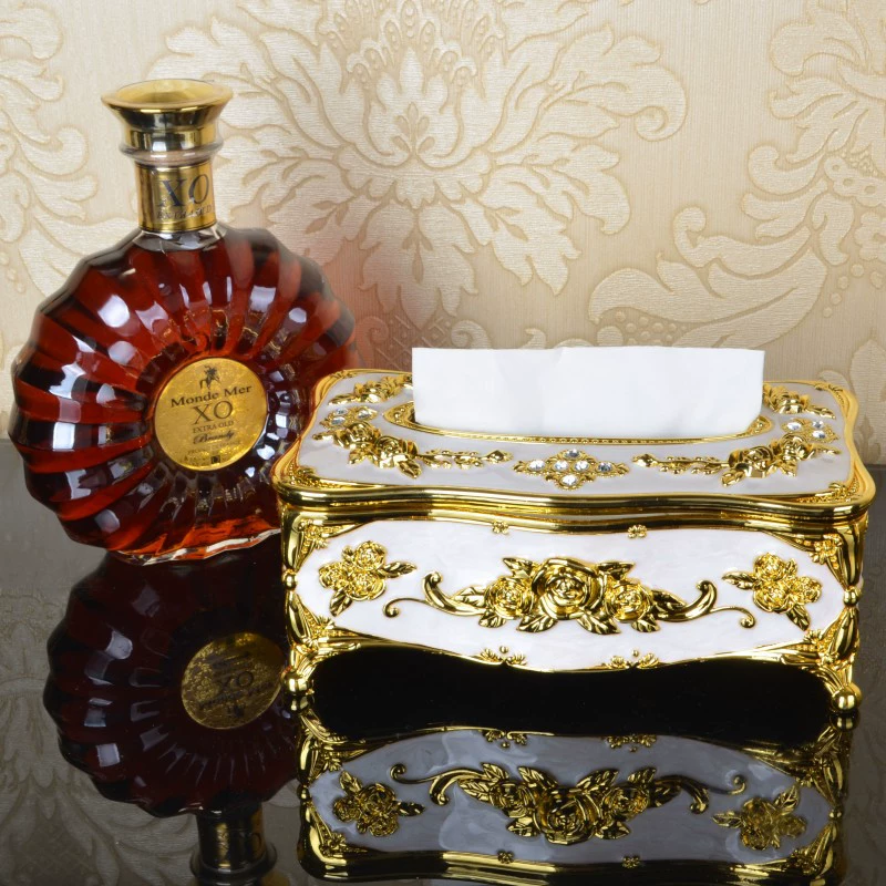 Декоративная tissue box европейский стиль, держатель салфетницы из цинк-сплава, несколько цветов