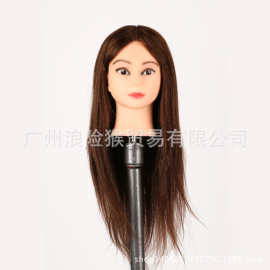 练习盘发编发头模 两用假人头 模特头 美发头模 教习头假发 26寸