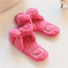 Summer slippers, cute footwear indoor with bow