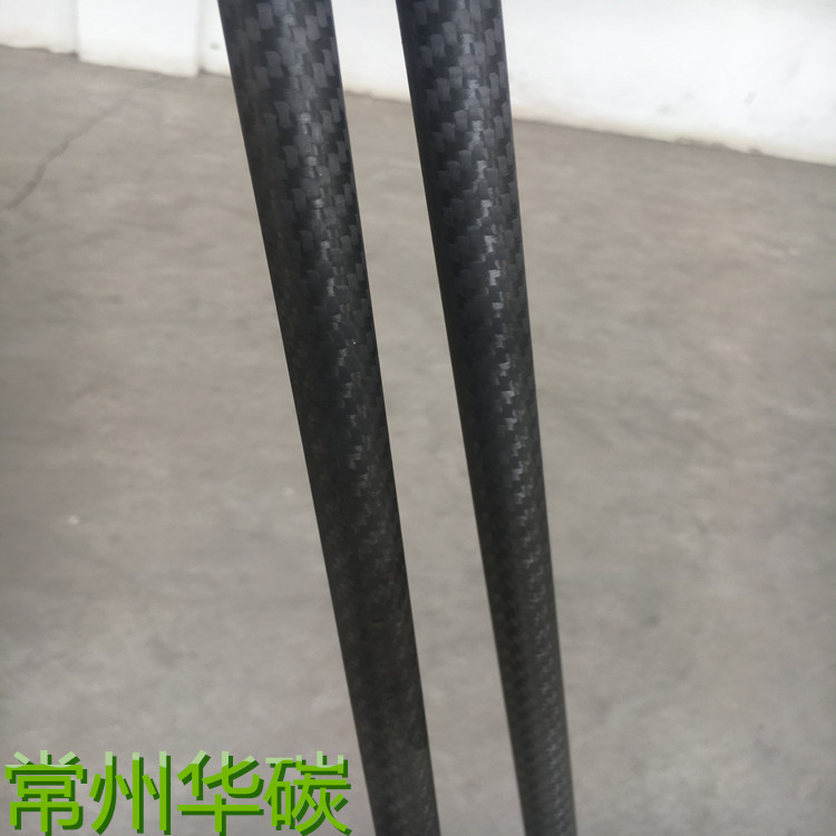 3K碳纤维管大小可定做 金银丝碳纤维管碳纤维片纺配管斜纹管