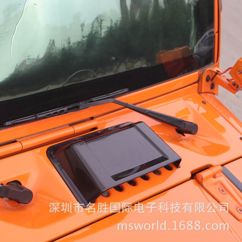 Jeep牧马人机盖进气口罩 牧马人车头机盖挡雨进气口罩 标价非售价