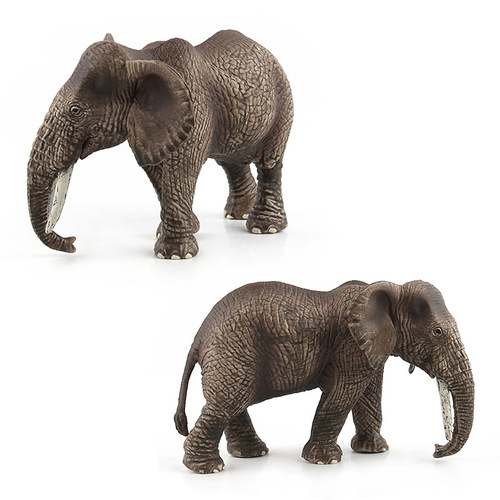 Animal paradise wild animal model simulation children's toys elephant model family of three