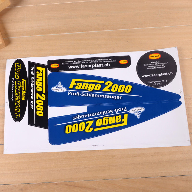 定做三轮车贴花 电动车标贴 摩托车贴花防晒防腿色印刷制作