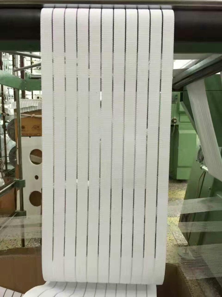 环保染色黑白薄透明透气弹力鱼丝松紧带 渔丝网状松紧带