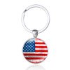 Cross -border explosion hot -selling World Cup football metal keychain 32 strong football power