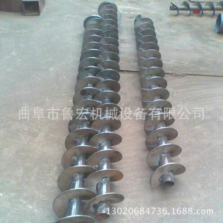 饲料料草大管径提升机 无缝管螺旋提升机 饲料蛟龙上料机