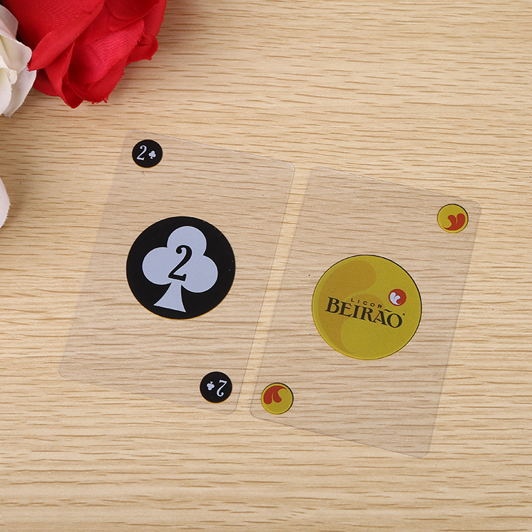 advertisement poker Customized wholesale Propaganda gift pvc Plastic Card tables customized printing logo