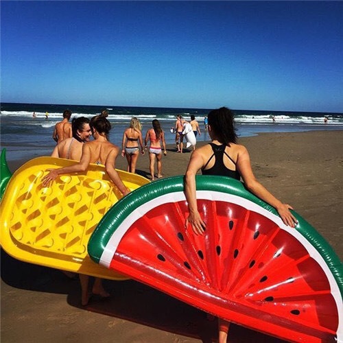 Fashion Thickened Half Slices Of Watermelon Inflatable Floating display picture 6
