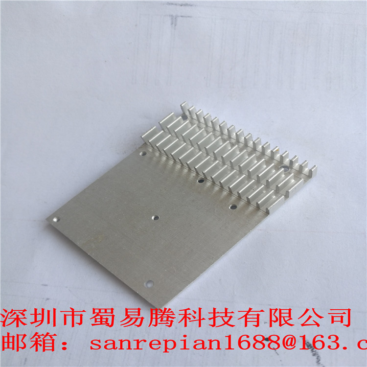 CNC铝合金加工散热片  铝型材开槽CPU散热器  电子散热片生产家