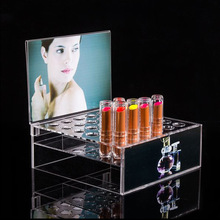 化妆品专柜口红透明亚克力展示架有机玻璃润唇膏陈列展架厂家生产