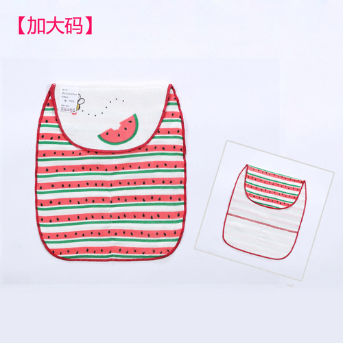 Large size baby dual-use sweat towel newborn soft pad sling 6-layer gauze sweat absorbent towel
