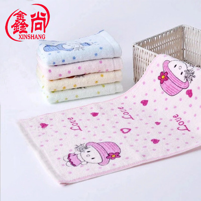 特價印花全棉擦手洗臉兒童毛巾批發 純棉吸水柔軟家用小毛巾童巾