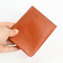 新款頭層植鞣牛皮手工錢包男女個性創意錢包卡包全皮無里布皮夾