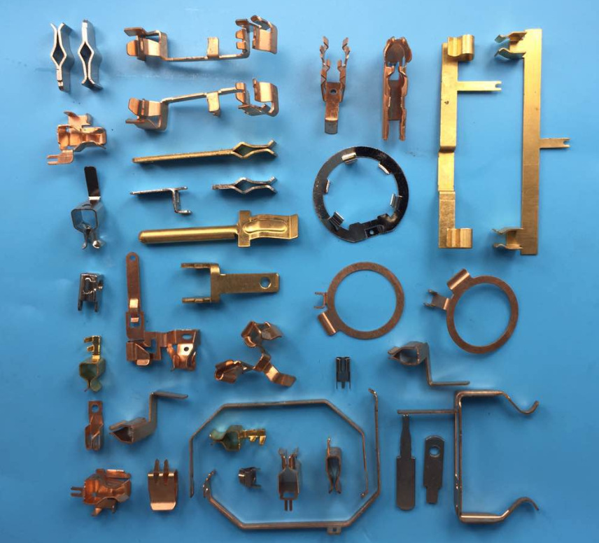 智能插座铜片 插座五金配件冲压弹片电源铜片插片冲压件