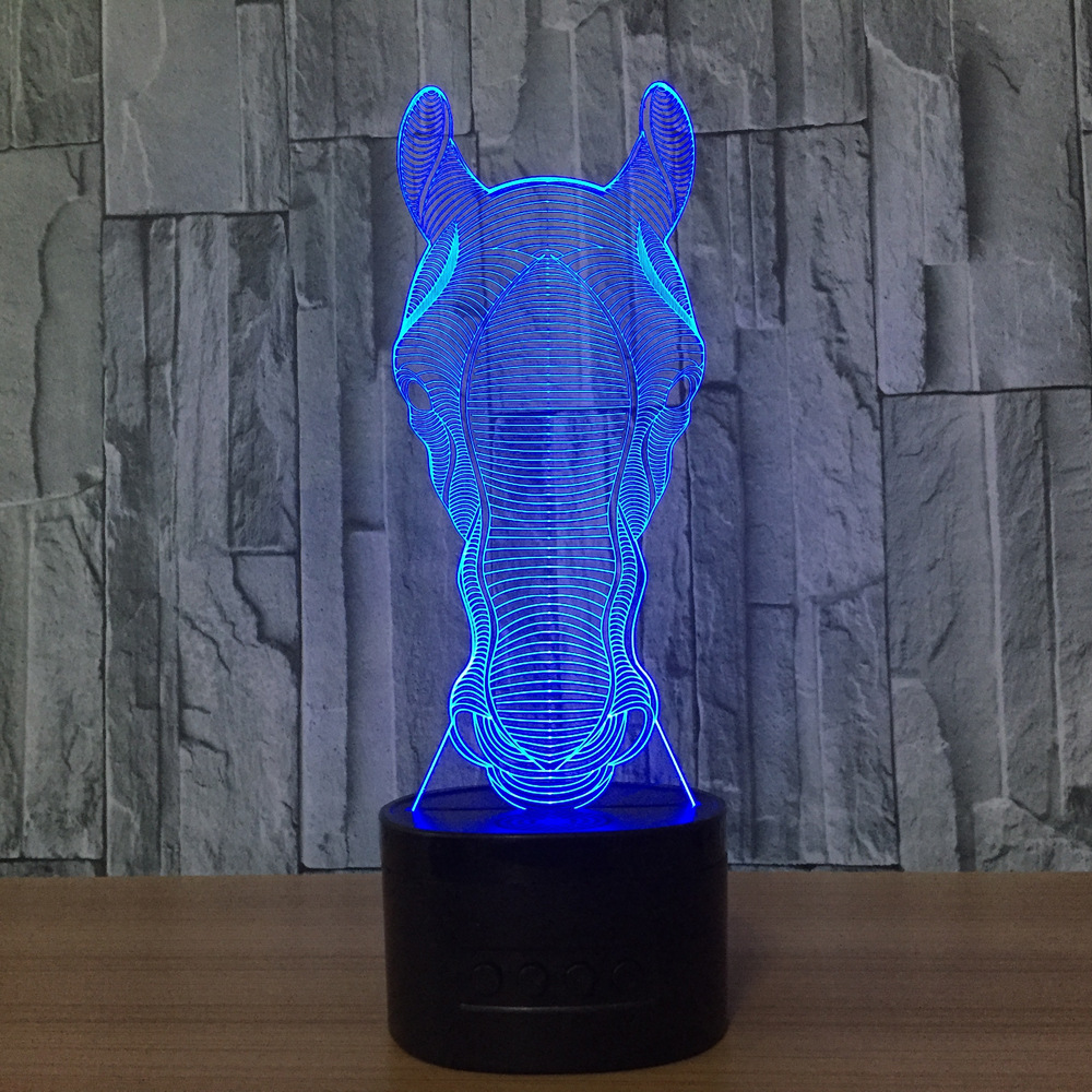 3d led 创意灯 相框式3d灯七彩遥控触摸礼品