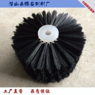 圆形尼龙刷丝毛刷轮机械抛光清扫 定型机毛刷轮 猪鬃毛轮刷滚轮|ms