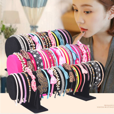 Yingyuan Technology high quality Suede Head hoop Hair hoop Card issuance Headdress Jewelry Display rack Jewelry rack