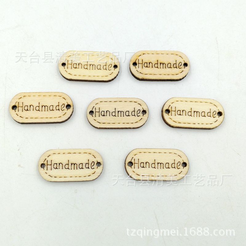 Artesanías hechas a mano de bricolaje, señalización ovalada, grabado láser, handmade