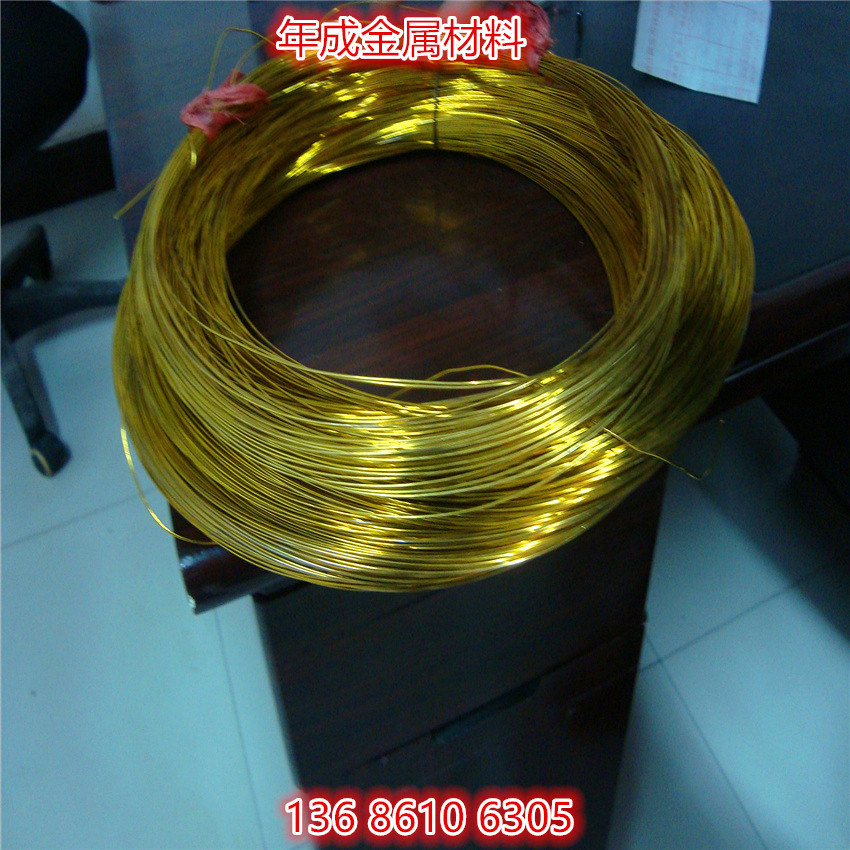 专业生产H59铜线 H62黄铜线 H65黄铜线 光亮黄铜线调直加工 切断