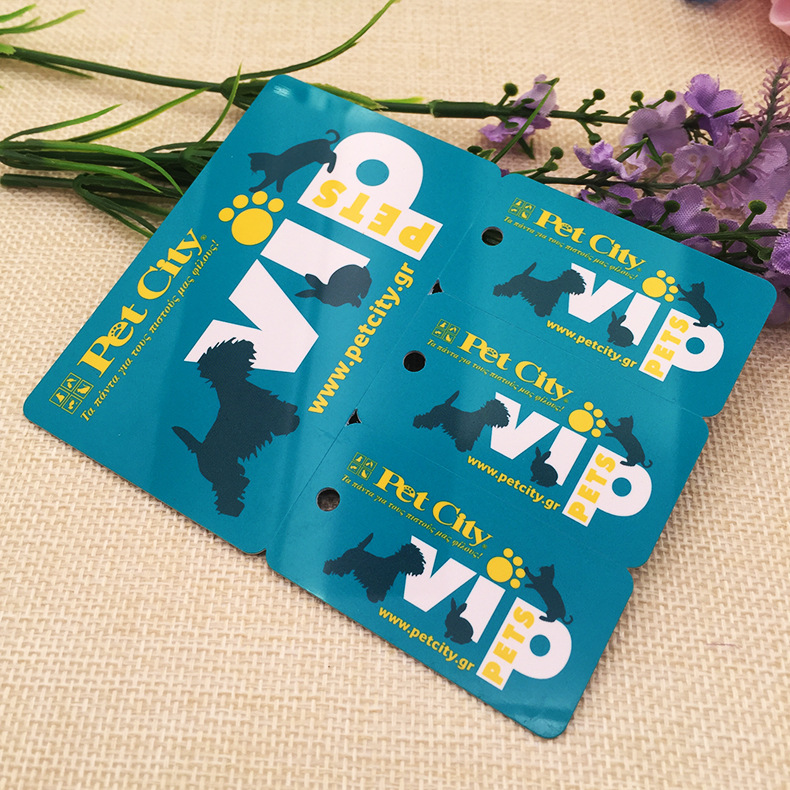 厂家直销 购物中心一带三连体子母会员卡 购物卡 购物中心子母卡