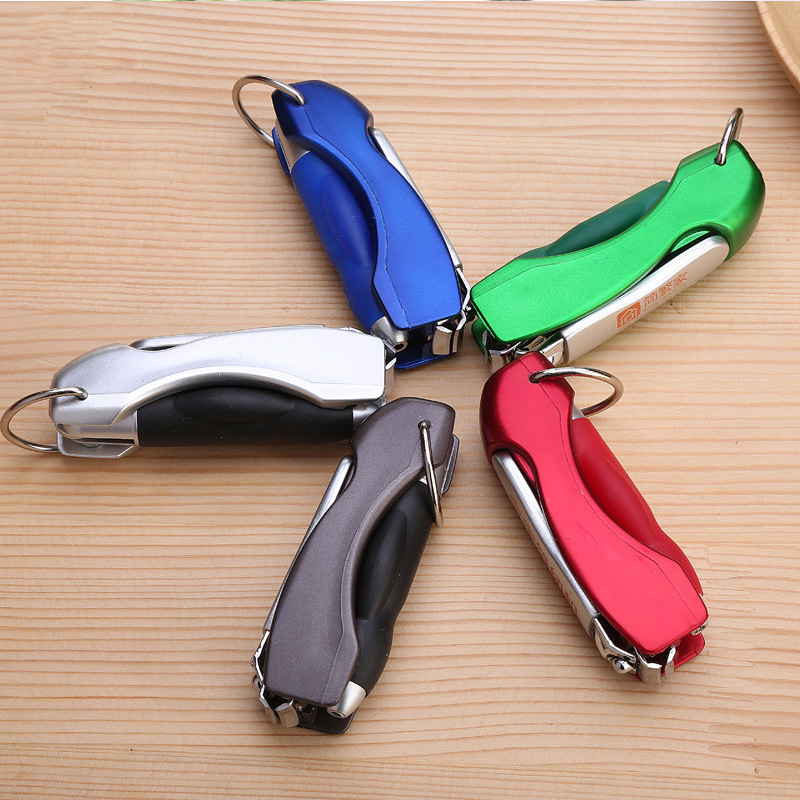 Creative Stationery Nail Scissors Mini Folding Multi-function Ballpoint Pen 1pcs display picture 2