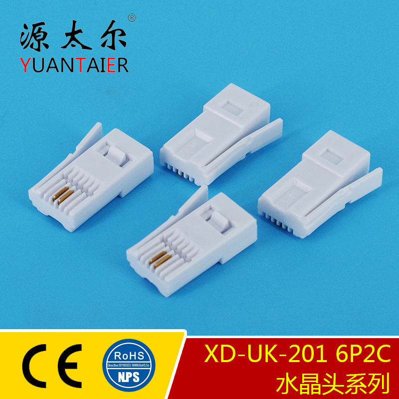 XD-UK-201 6P2C Ӣʽ 3-4 UK6P2C�绰ˮ��ͷ Ӣʽ�绰ˮ��ͷUKͷ