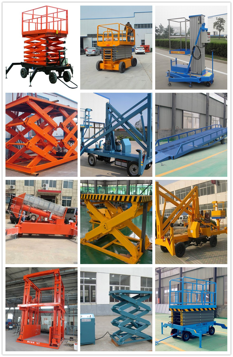 Mobile scissor hydraulic lift manufacturers produce 10 meters electric aerial work vehicle lifting platform