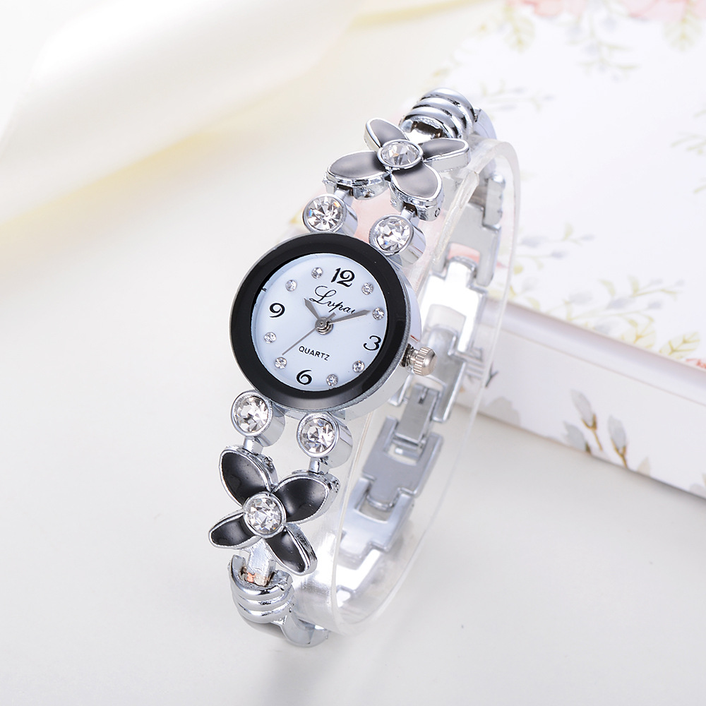 Artistic Flower Jewelry Buckle Quartz Women's Watches display picture 3