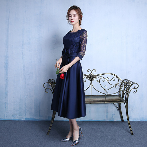 Evening dress long sleeve wedding dress dress dress Dress Bridesmaid Dress